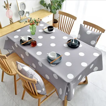 Šiaurės stiliaus polka dot staltiesė, vienkartiniai, aliejus-įrodymas, karšto atsparus ir vandeniui namų staltiesė