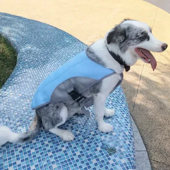 Šviesą Atspindinčios Vėsinimo Liemenė Šunų Sun-Proof Mažylis Striukė Pet Kvėpuojantis Kailis Vasaros Aprangą Mažas Vidutinis Didelis Šunys