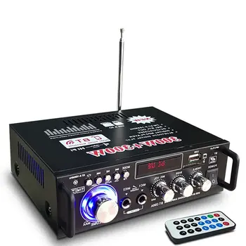 12V/ 220V BT-298A 2CH LCD Ekranas Skaitmeninis HIFI Audio Stereo Galios Stiprintuvas, 