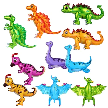 1pc 4D Nuolatinis Dinozaurų Folija Balionai Dinozaurų Šalis Tiekia Džiunglių Gyvūnų Gimtadienio Dekoracijas Vaikų Berniukų Žaislai Oro Globos