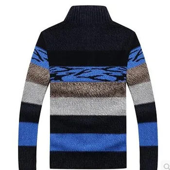 2020 m. rudenį apranga naujas megztinis sustorėjimas golfo džemperis cardigan vyrų plius dydis kailis auginti vieną dorovės drabužiai