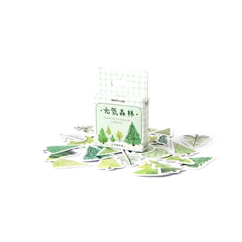 20packs/daug Japonų Žaliosios Miško Lipnus Dekoro Lipdukai Dienoraštis Etiketės, Lipdukai Scrapbooking 