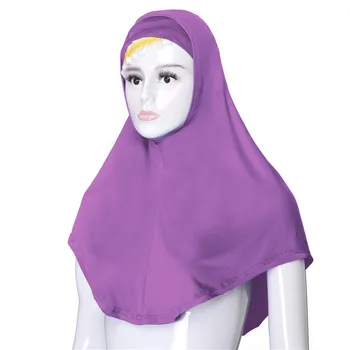 2VNT Musulmonų Moterys Islamo Bžūp Hijabs Šalikas Galvos Dangtelis, Skaros, Skarelė Arabų Nustatyti Išorinės Šalikas Vidinis Dangtelis Ramadanas Turbaną Naujų 76*68cm