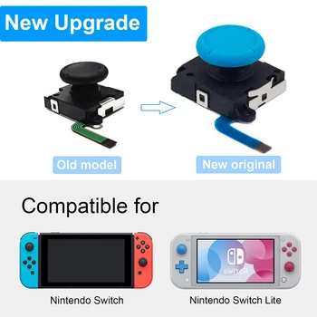 3D Analog Joystick Džiaugsmas-Con Pakeitimo Kairės/Dešinės ThumbStick Nintendo Įjungti/Perjungti Lite Valdytojas ir Konsolės - 2 Pak (iš Naujo