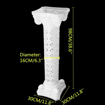 4PCS 90CM Vestuvių Dekoro Romėnų kolonos su Gėlių Stovas Vestuvių Rekvizitai Plastiko Balta Ramsčiai Šalies Įvykių Kelių Sveiki Prekes