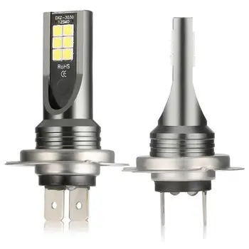 4Pcs Mini H7 + H7 Combo LED Žibintų Rinkinį Lemputes Aukštas, O Mažo Spindulio 120W 26000LM 6000K Komplektas