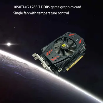 550TI 128BIT GPU 2GB GDDR5 128bit Žaidimų Kompiuterio, Vaizdo Grafikos Kortas, GTX Vienas Ventiliatorius su Temperatūros Kontrolės