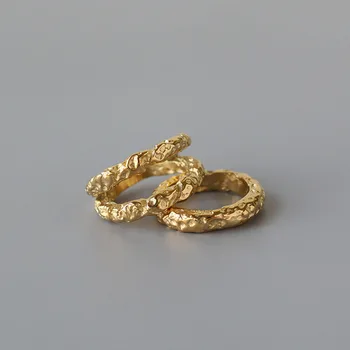 Amaiyllis 18K Aukso Žiedai Netaisyklingos Filialas Tekstūros Nelygus Kosmoso Tekstūros Žiedas Moterims Šalies Moterų Bijoux Papuošalai