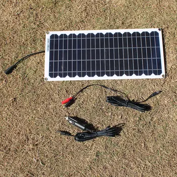 Atsparus vandeniui 10w saulės baterijomis baterijos įkroviklio rinkinys 12v lauko nešiojamų lanksčias saulės skydelis