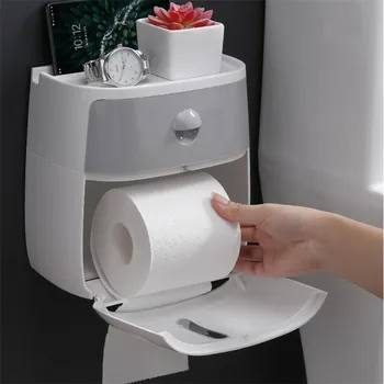 Atsparus vandeniui tapetai lentynos tualetinio popieriaus laikymo tualetinio popieriaus dėklas, tualetinio popieriaus ritinėlis popieriaus langelį, saugojimo dėklas kūrybos audinių langelį
