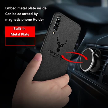 Audinio Tekstūra Elnias 3D Minkšti Magnetiniai Automobilių Atveju Už Garbę 8A Magnetas Plokštė Atveju HUAWEI Honor 8A Padengti 8X 9X 20 10i Lite Silikono