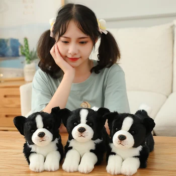 Aukštos Kokybės Modeliavimas Sheppdog Pliušinis žaislas Įdaryti Tikroviška Pasienio Kolis, Šuo, šuniukas, Žaislų, Namų Dekoro Vaikai brithday