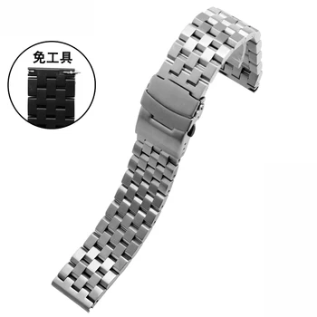 Aukštos kokybės watchband Nerūdijančio plieno dirželis 20mm 22mm Samsung 