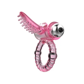 Baile Lankstus Penio Žiedas Su Minkštais Klitorio Stimuliacija Liežuviu 10 Greičio Vibratorius Kulka Laikui Gaidys Žiedas Erotinis Sekso Žaislas