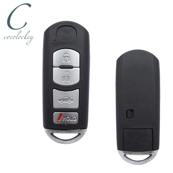 Cocolockey 4Button Pakeitimo Pagrindinių Shell Automobilių Nuotolinio Tinka MAZDA CX-9 CX-7 Keyless Įveskite Automobilio Raktas Tuščią Smart Case 4 Mygtukai
