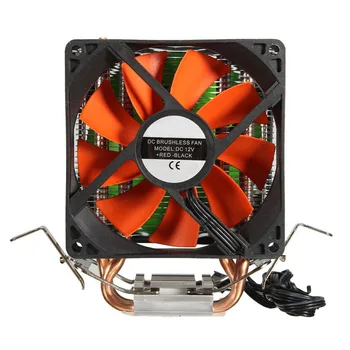 CPU Dual Fan Cooler Hidrauliniai Heatpipe Ventiliatoriai Aušinimo Heatsink Radiatorius su Intel LGA775/1156/1155 AMD už AM4 Ryzen už Pentium