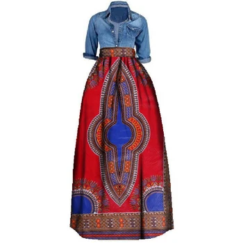 Dashiki Spausdinti 2020 Naujienos Afrikos Suknelės Moterims heidi bazin Vašku, Audinys Plius Dydis Afrikos Drabužiai moterims, Sijonai, Suknelės Ankara