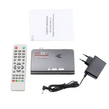DVB-T DVB-T2 TV Imtuvas Imtuvas T/T2 TV Box VGA, AV CVBS 1080P HDMI suderinamo Skaitmeninio HD Palydovinis imtuvas (LCD/CRT Monitoriai