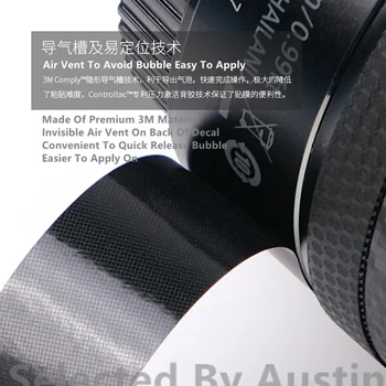 Dėl Objektyvo Odos Decal Raštas Sony FE 135 f1.8GM Anti-scratch Objektyvas Kailis Wrap Padengti Atveju
