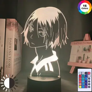 Haikyu!! Led Nakties Šviesos Anime Kozume Kenma Lempa 3d miegamasis animacinių filmų nakties šviesos vaikų gimtadienio dovana animacinių filmų lempos