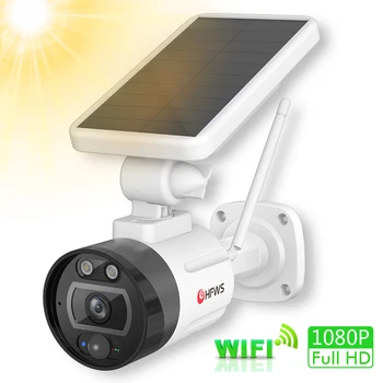 Hfwvision saulės kamera, wifi vaizdo kamera su saulės baterija Stebėjimo kamerą saugumo beveiligings kamera, wifi buite