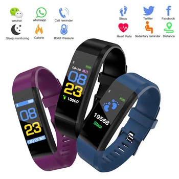 Išmaniųjų Laikrodžių Apyrankės IP67 atsparus Vandeniui Fitness Tracker Smartband Fitneso Sveikatos Apyrankę, Širdies ritmas, Kraujo Spaudimas Smart Grupė