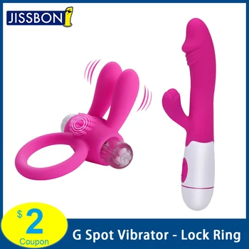 Jissbon G Spot Dildo Vibratorius Orgazmas Suaugusiųjų Žaislai Galingas Masturbacija Sekso Žaislas Moterims Vibratorius Sekso Produkto Vyrų Varpos Žiedas