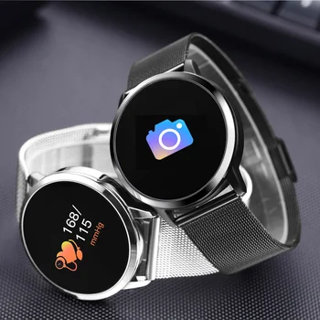 K9 Smart Žiūrėti Plieno, Atsparus Vandeniui Mados Apyrankę Fitness Tracker Smartwatch Vyrų Širdies Ritmo Monitorius Sporto Q8 Smart Žiūrėti Atnaujinti