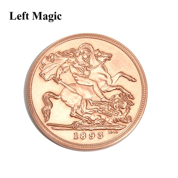 Karalienės Viktorijos Senovės Monetų (Vario,Dia 3.8 cm) Magija Gudrybės Magas Priedai Arti Iliuzija Paremtų Atrodo Išnykti Monetos Magija