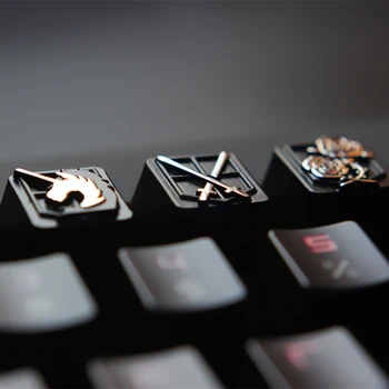 Keycap Anime Atakos, Titan-Cinko, aliuminio, mechaninė klaviatūra keycap už personalizavimas, PC mechaninė klaviatūra R4 aukštis