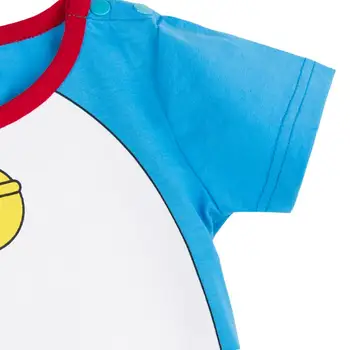 Kūdikių Berniukų Doraemon Romper Kūdikių Cosplay Jumpsuit Naujagimių Animacinių Filmų Japonų Anime Medvilnės Playsuit