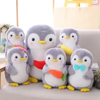 Kūrybos Cudding Vaisių Pingvinas pliušinis kimštiniai žaislai, Mielas Pingvinas Pora pliušinis lėlės vaikams, Žaislas, Namų Dekoro Žaislai Vaikams, gimtadienis