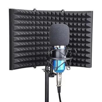 Lankstymo Studija Mikrofonas Atskirai Shield Garso Absorbavimo Putų Kolegijos Profesinės Įrašymo Įrankis