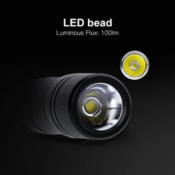 Lauko Mini Nešiojamieji Pultelio USB Įkraunamas LED Žibintuvėlis Žibintuvėlis Šviesos Lempos