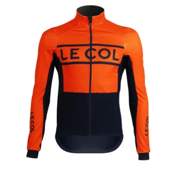 LE COL dviračių drabužių žiemos ilgos vilnos jersey maillot ciclismo bike striukė vyrams mtb lenktynių drabužiai, sportiniai dviračiai drabužiai