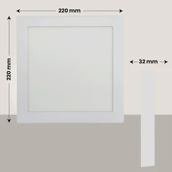 LED ATOMANT®18W 1400LM 220mm aikštėje LED lubų plafon paviršius, A ++ Skydelis lubų lempa apšvietimo lemputės lemputė plafones apdaila