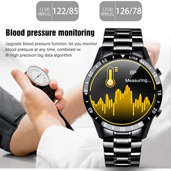 LIGE Smart Watch Telefonas Visiškai Jutiklinį Ekraną Sporto Fitneso Žiūrėti IP67 atsparus Vandeniui ir 