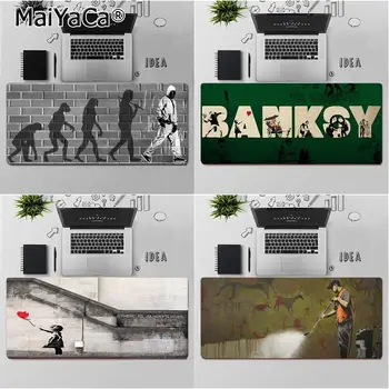 MaiYaCa Aukščiausios Kokybės Banksy Grafiti žaidėjus žaisti kilimėliai Kilimėlis Nemokamas Pristatymas Didelis, Mouse Pad Klaviatūros Kilimėlis