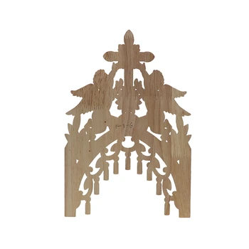 Medžio Drožė Kampe Kaulo Aplikacijos Rėmelis Duris Papuošti Europos Kietas Raižyti Priedai Budistų Altoriaus Kryžius Medinės Figūrėlės