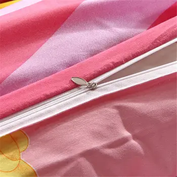 Mikė pūkuotukas šalikas patalynės komplektas visu dydžiu antklode padengti mergaičių namų dekoro twin butas lapas 3pcs pink cartoon nemokamas pristatymas