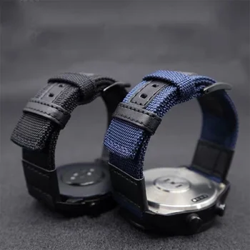 Nailono Audinio Watchband Dirželis Samsung Galaxy Žiūrėti 3 Active2 Pavarų S3 20 22mm Pakeisti Dirželiai GT2 Amazfit HUAWEI Universalios