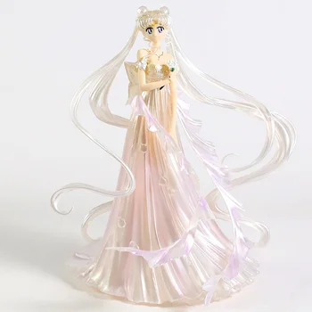 Naujas Anime Sailor Moon Usagi Vestuvių Suknelė Figūrėlės Merginos PVC Statulėlės Modelis Žaislai Sailor Moon Veiksmų Skaičius, dovanų Kolekcija
