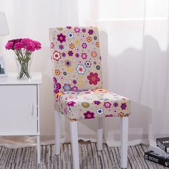 Naujas Pirmininkas Apima Spandex Ruožas Kėdės Apima Valgomasis Slipcover Dekoratyvinis Kėdė Padengti gėlių Virtuvės Vestuvių Puotą Viešbutyje