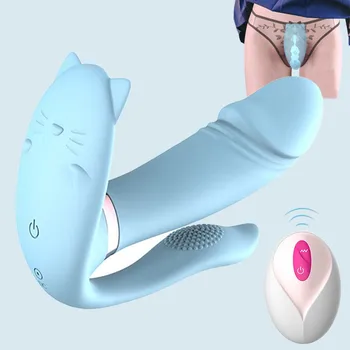 Nešiojami Vibratorius, Vibratoriai Moterims Belaidžio Nuotolinio Valdymo Sekso Žaislai Kelnaitės Galingas Klitorio Stimuliatorius Dviguba Stimuliacija