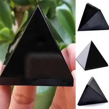 Obsidianas Piramidės Kambarį Natūralus Akmuo Kristalas Obsidianas Piramidės Puošyba, Stalo Apdailos Lašas Laivybos