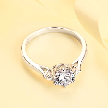 OEVAS 925 Sterlingas Sidabro Vestuviniai Žiedai Moterų Aukščiausios Kokybės Cirkonis Dalyvavimo Šalies Fine Jewelry Merginos Gimtadienio dovana
