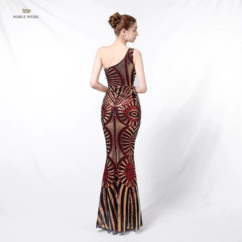 Oficialų Suknelė Moterims, Elegantiškas Ilgas Suknelės Vakare Vieną Petį Blizgučiais Kulkšnies Ilgio Vakarinės Suknelės China Prom Dress