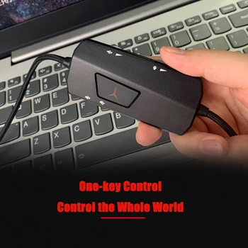 Originalus Lenovo Žaidimų Ausinės USB Laidinė laisvų Rankų įranga 50MM Vairuotojo Ausinių 7.1 Erdvinis Garsas su Mic Y360 Professiona Žaidimas