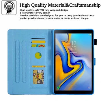 Painte Minkštas galinis Dangtelis skirtas Samsung Galaxy Tab A7 2020 10.4 Atveju, Stovėti Dangtelį Galaxy Tab A7 10.4 SM-T500 SM-T505/T500/T507