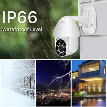 PTZ vaizdo Kameros IP WiFi 1080P Belaidė Lauko Priežiūra Speed Dome Kameros